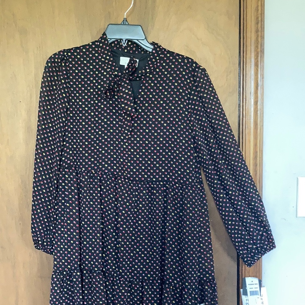 Signature multi colored polka dot w metallic accents size MP - Picture 3 of 17